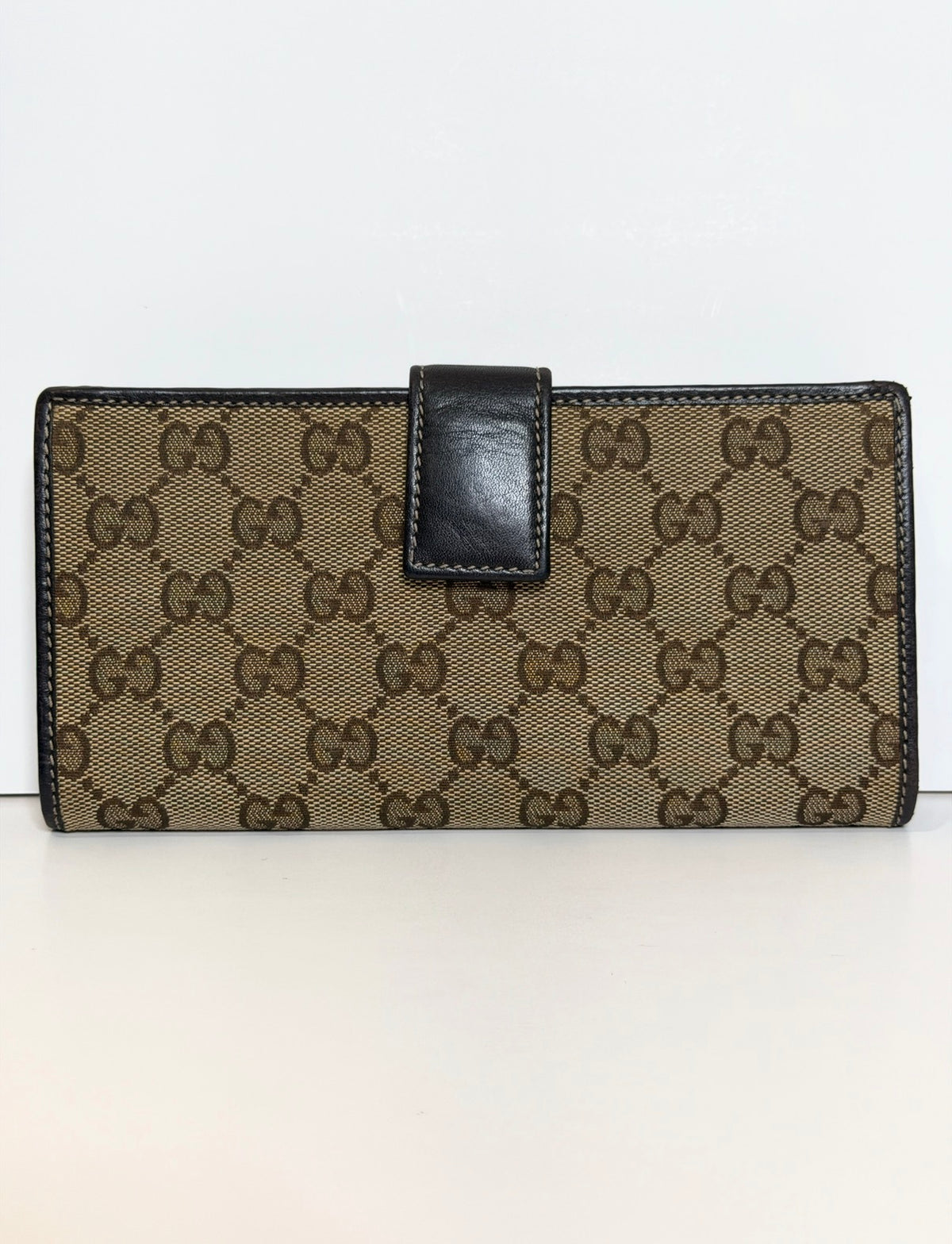 Authentic Gucci GG Canvas "Lovely Heart" Long Flap Wallet