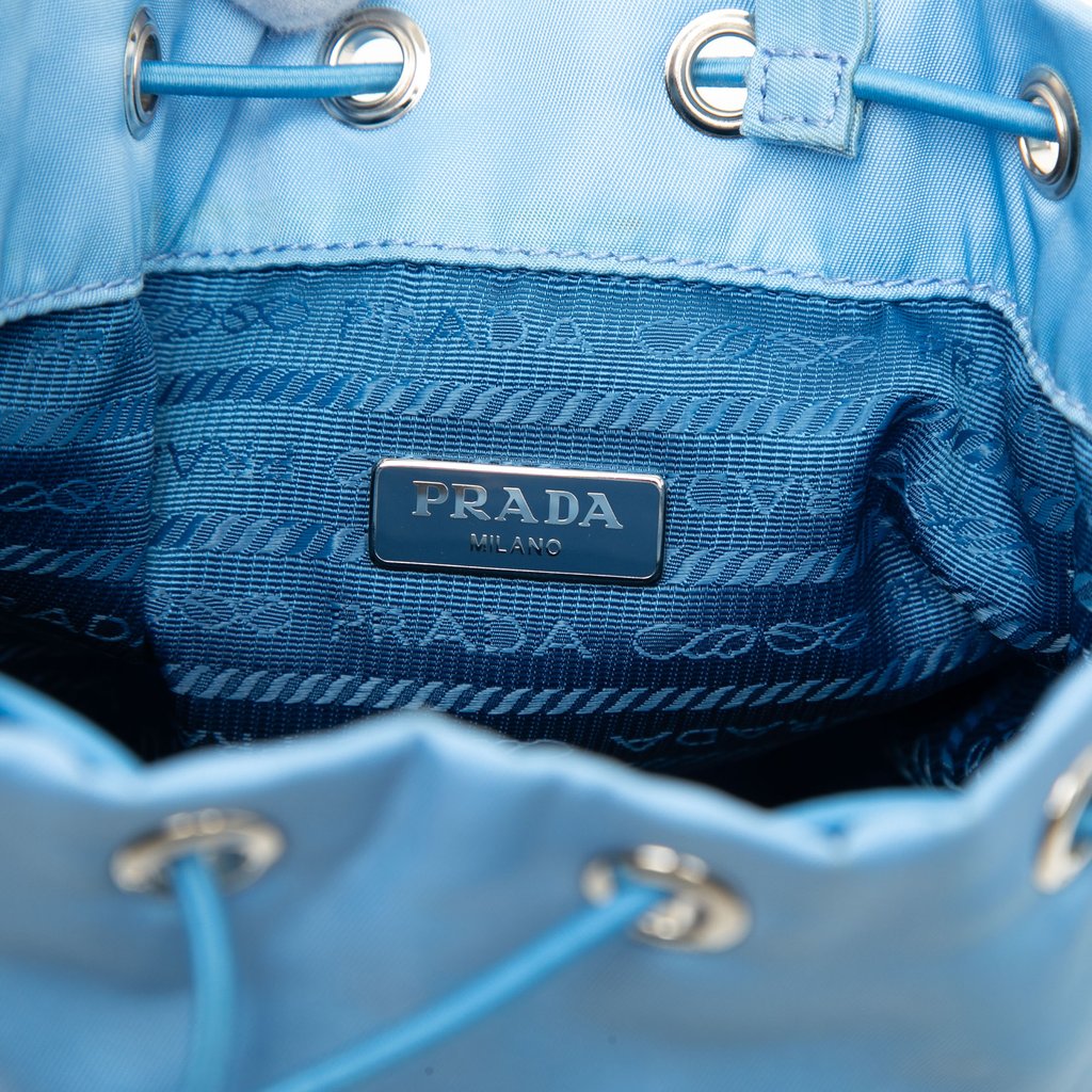 Prada Tessuto Drawstring Bucket Wristlet/Small bag