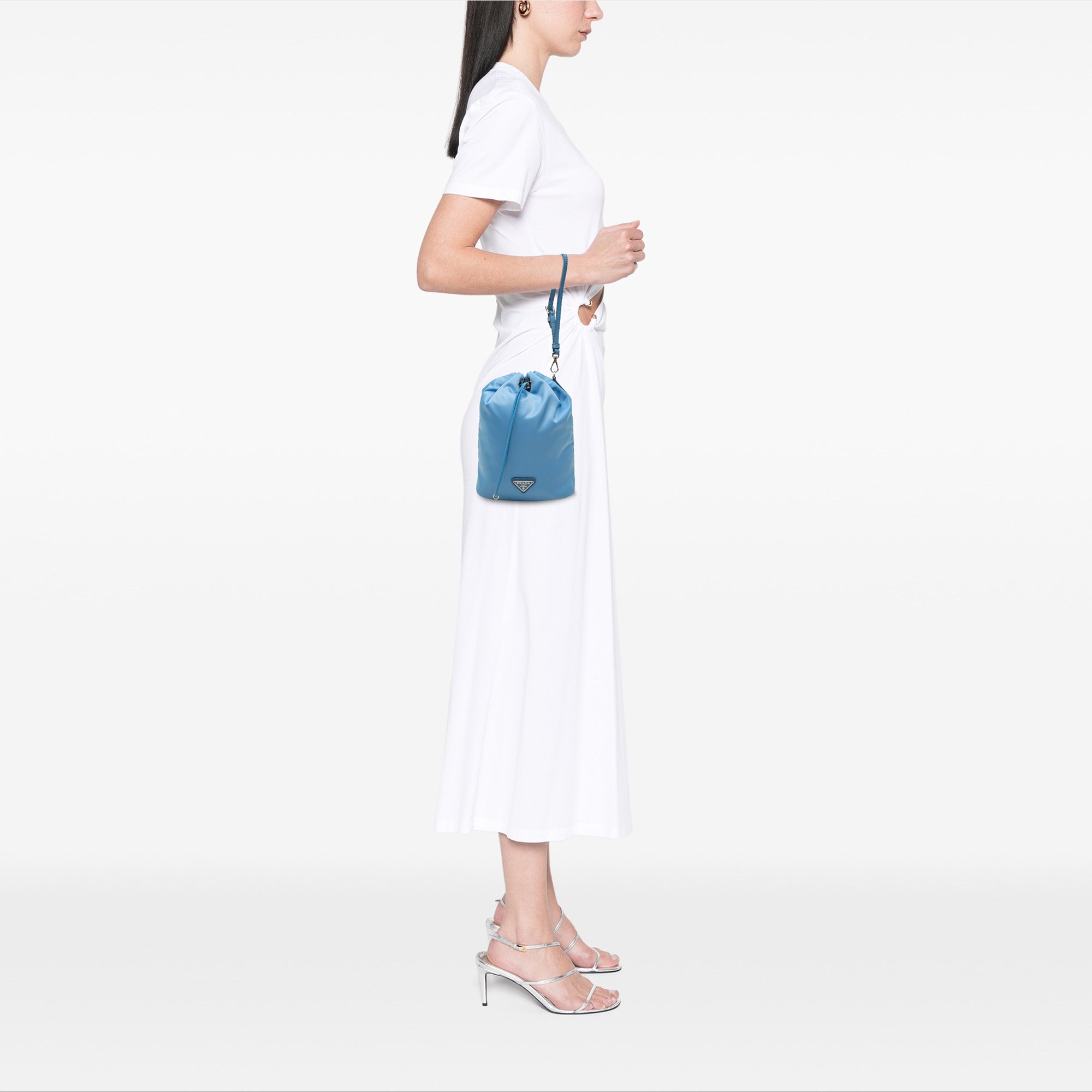 Prada Tessuto Drawstring Bucket Wristlet/Small bag