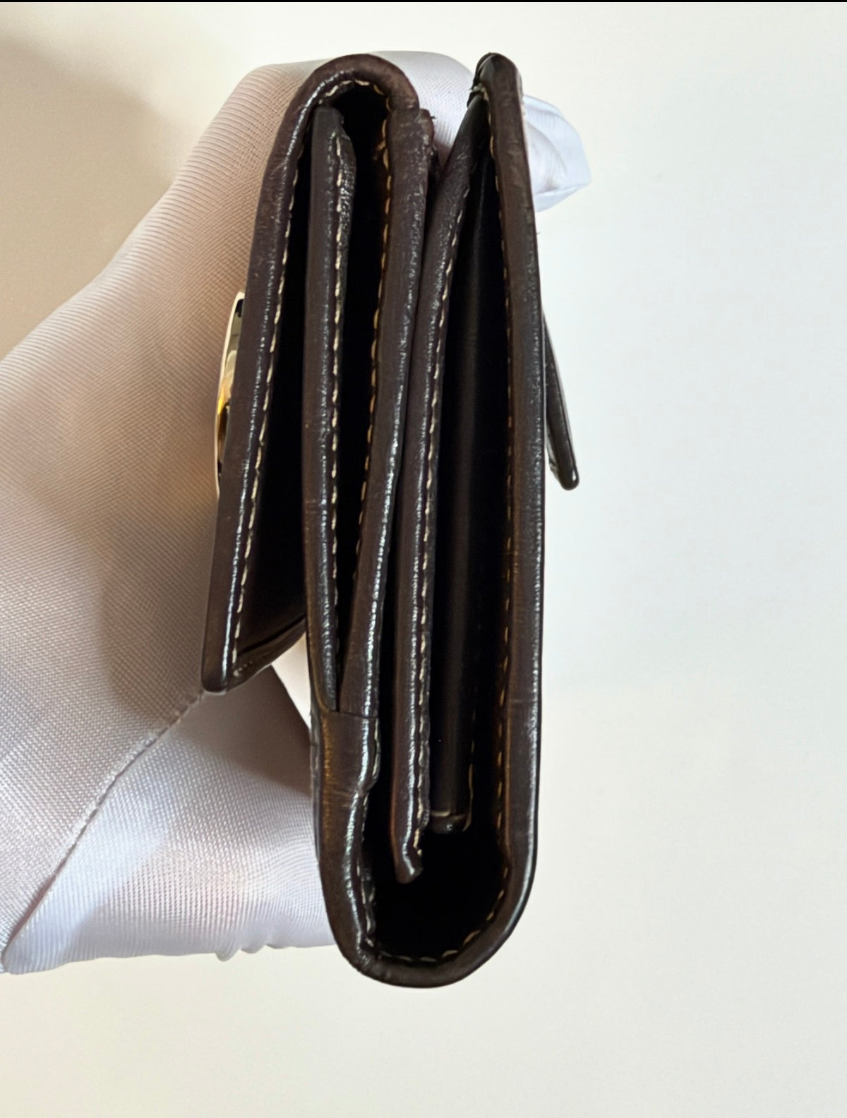 Authentic Gucci GG Canvas "Lovely Heart" Long Flap Wallet
