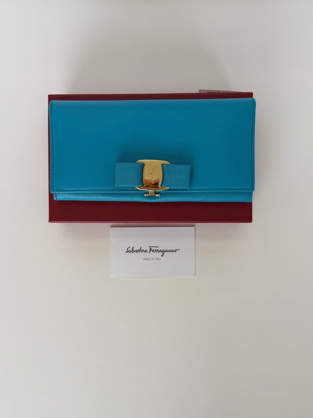 Salvatore Ferragamo Vara Bow Continental Flap Wallet
