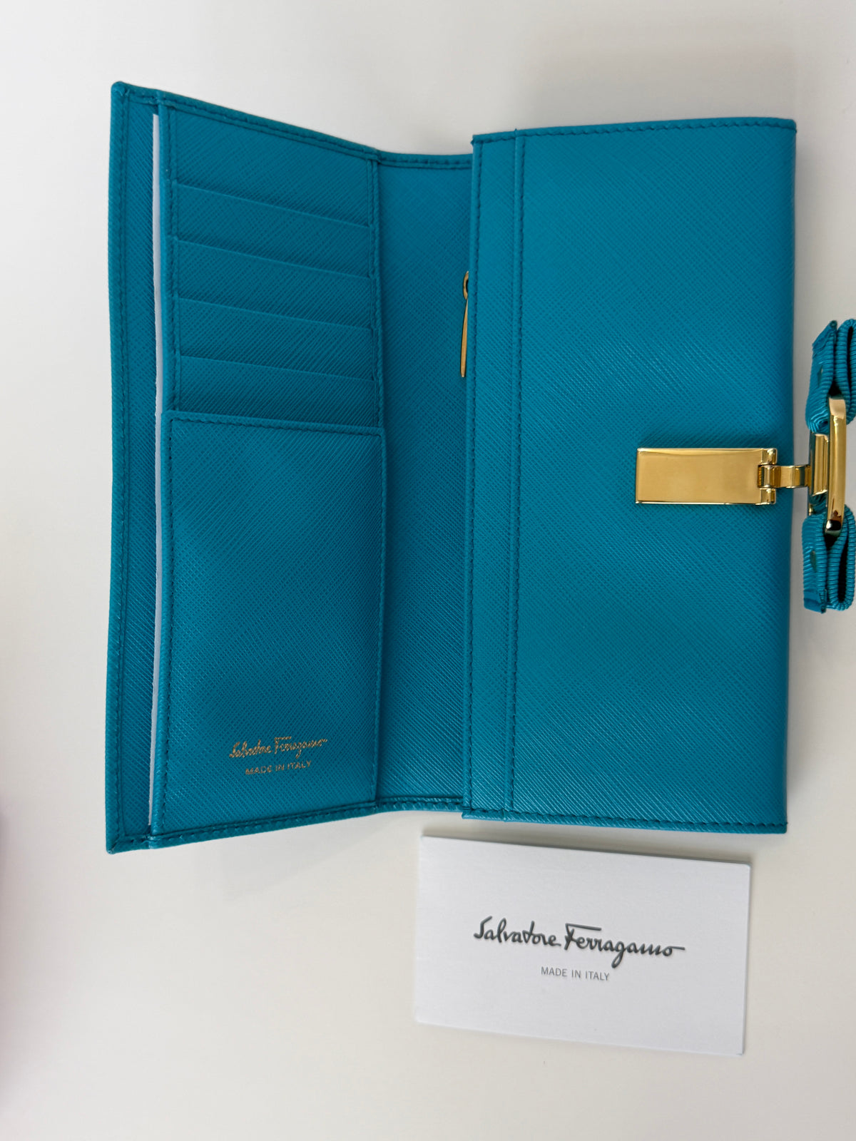 Salvatore Ferragamo Vara Bow Continental Flap Wallet