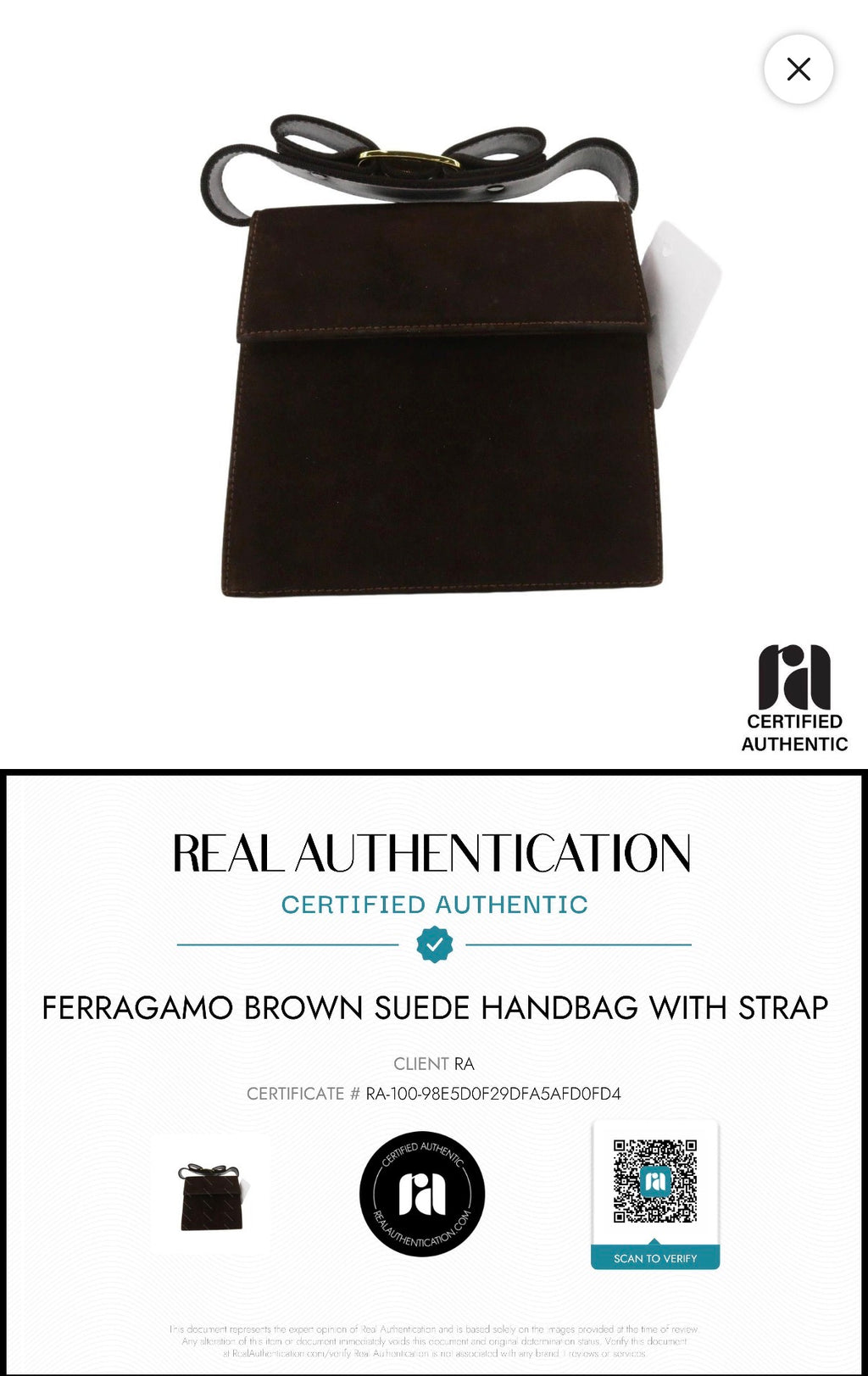 Vintage Salvatore Ferragamo Vara Bow 2 Way Bag