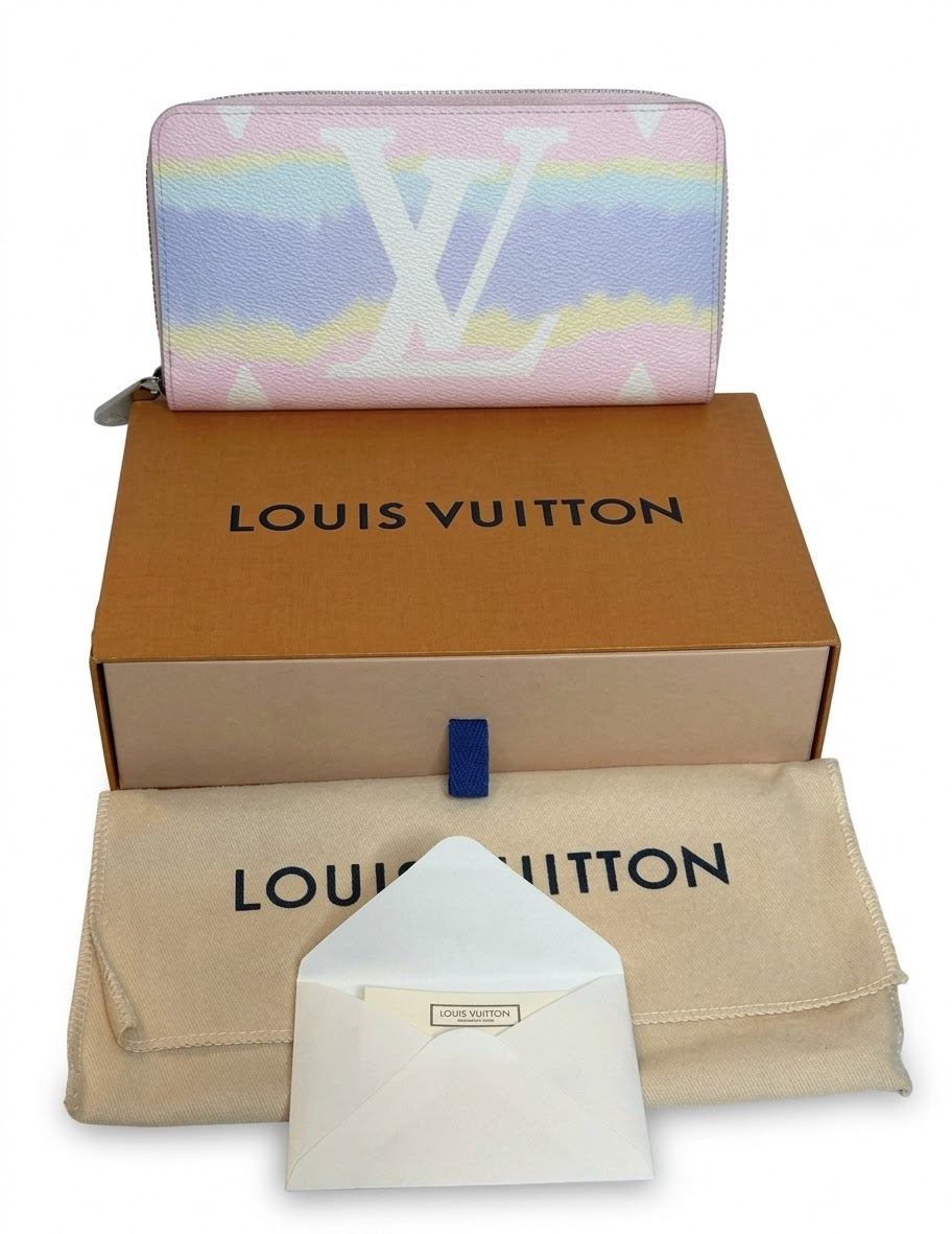 Louis Vuitton LV Escale Giant Monogram Zippy Wallet Pastel – Full Set