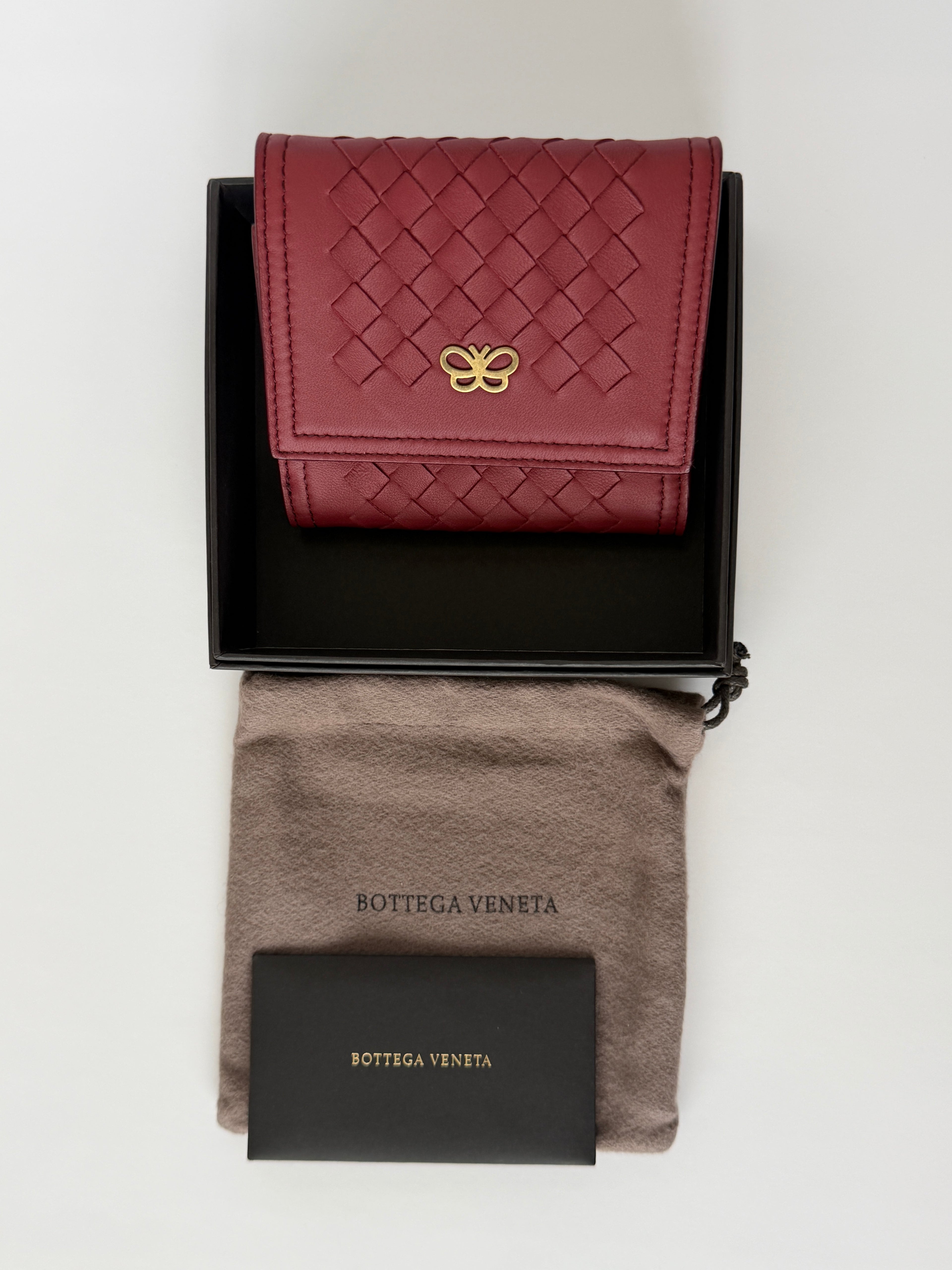 Bottega Veneta Limited Edition Intrecciato Butterfly French Wallet