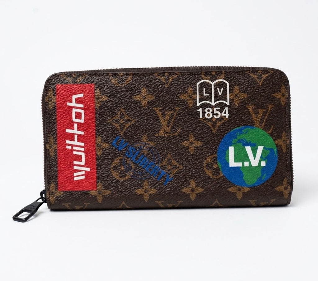 Louis Vuitton Monogram Canvas Heritage Zippy Organizer Wallet – Virgil Abloh Collection (2019) + Entrupy COA